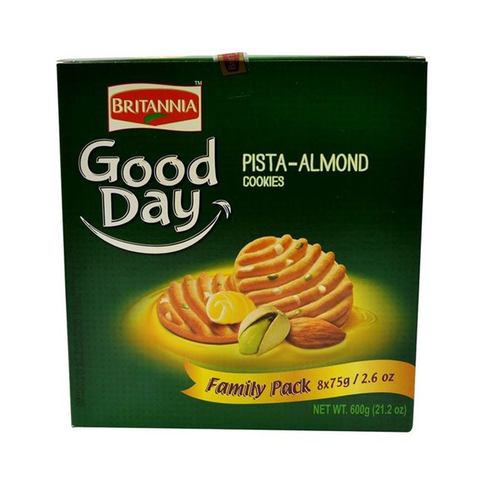 Britannia - Good Day Pista Almond 600 Gm
