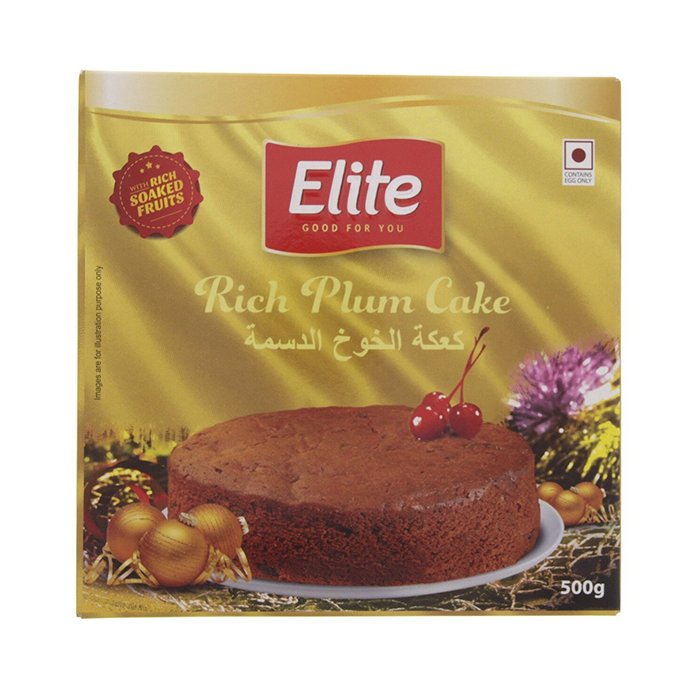 Elite - Rich Plum Cake 500 Gm 