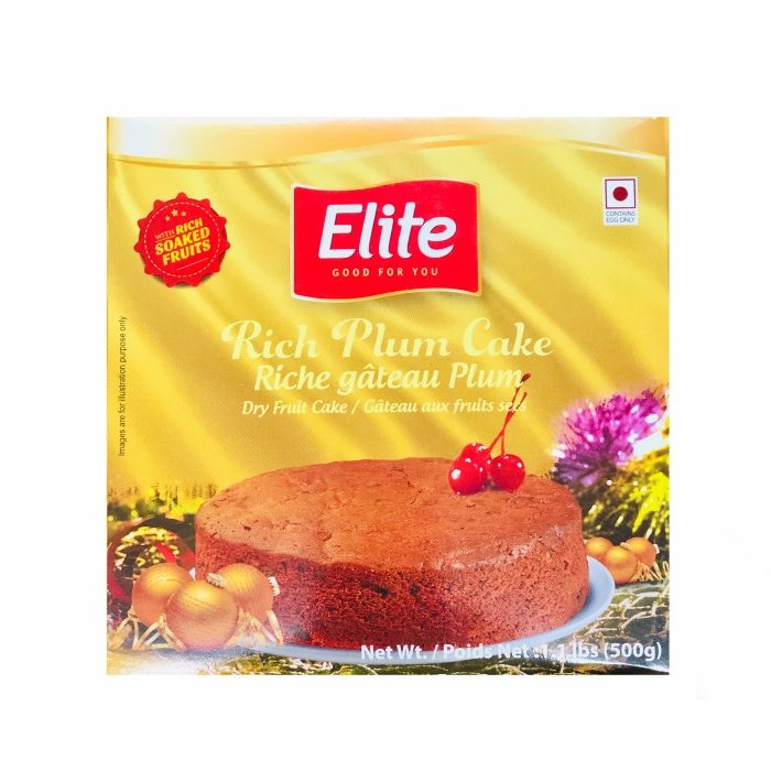 Elite - Rich Plum Cake 500 Gm 