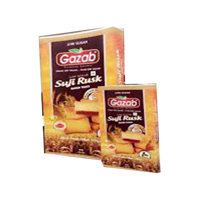 Gazab - Suji Rusk Low Sugar 300 Gm