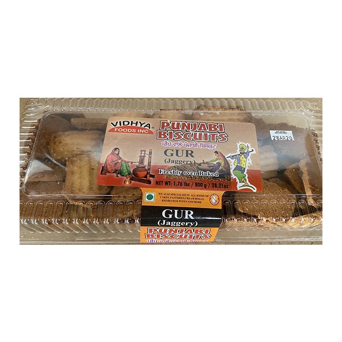 Vidhya Punjabi Biscuits - Gur 800 Gm