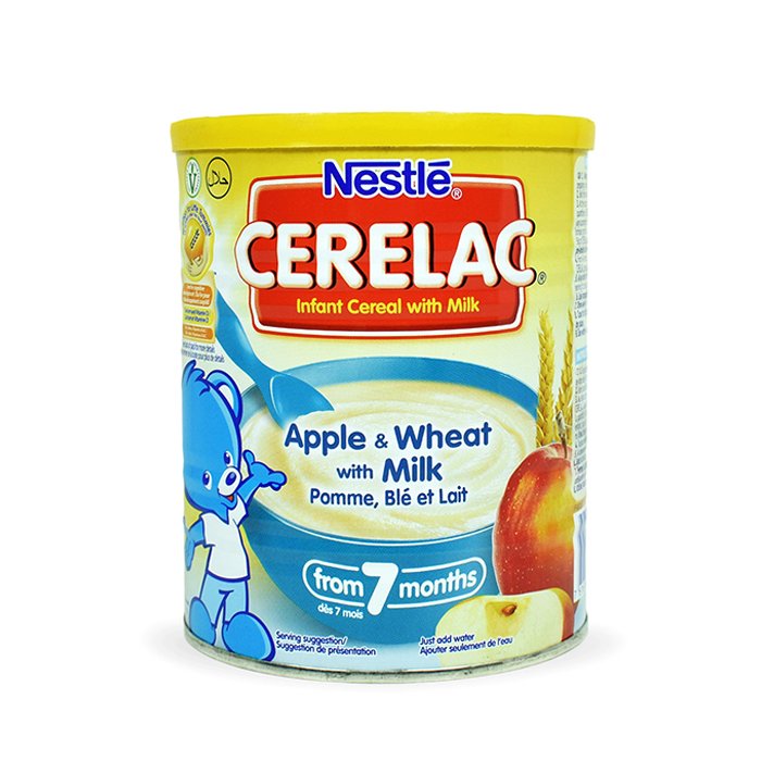 Nestle - Cerelac Apple & Wheat with Milk 7 Months 400 Gm
