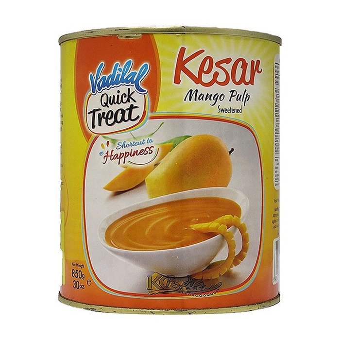 Vadilal Kesar Mango Pulp 850 Gm