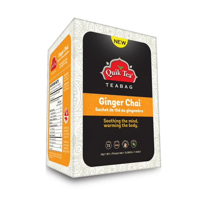 Quick Tea - Ginger Chai Unsweetened 10 Ct