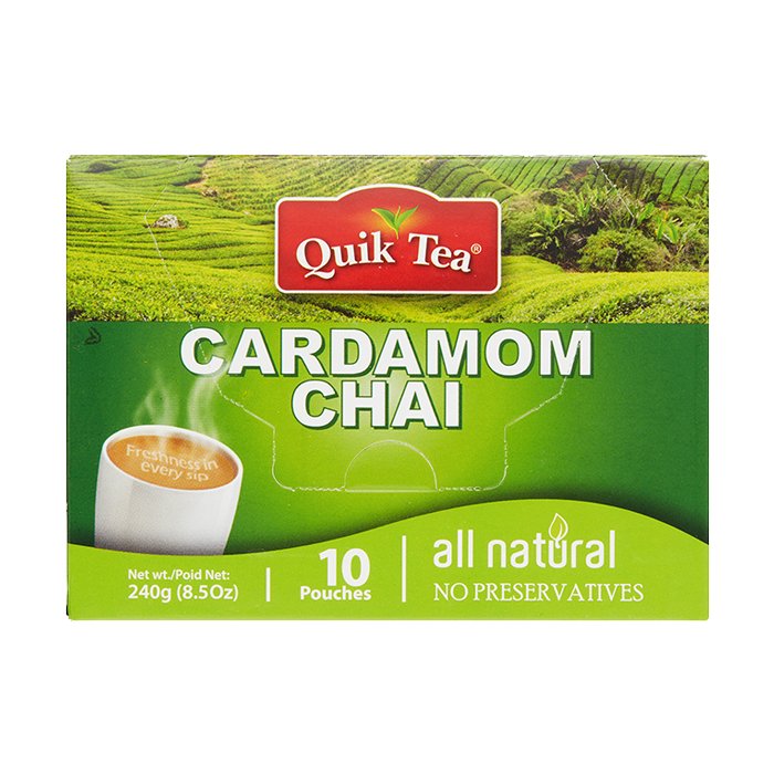 QuikTea - Cardamom Chai Unsweetened 10 Ct
