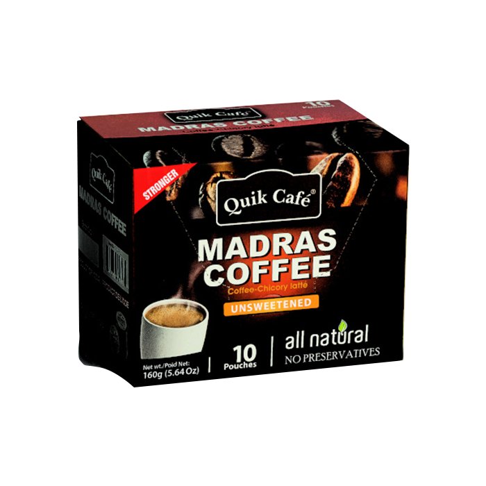 QuikTea - Madras Coffee Unsweeted 10 Ct