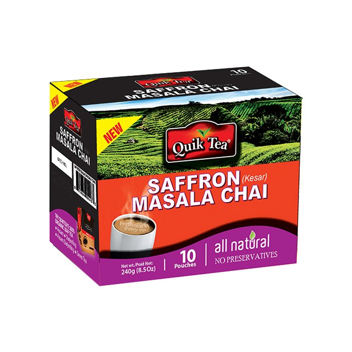 QuikTea - Saffron Masala Chai 10 Ct