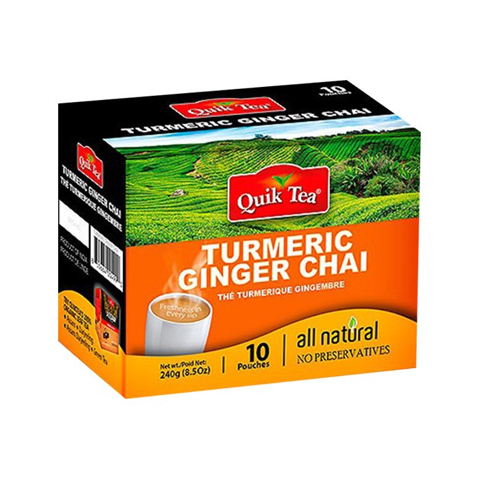 QuikTea - Turmeric Ginger Chai 10 Ct