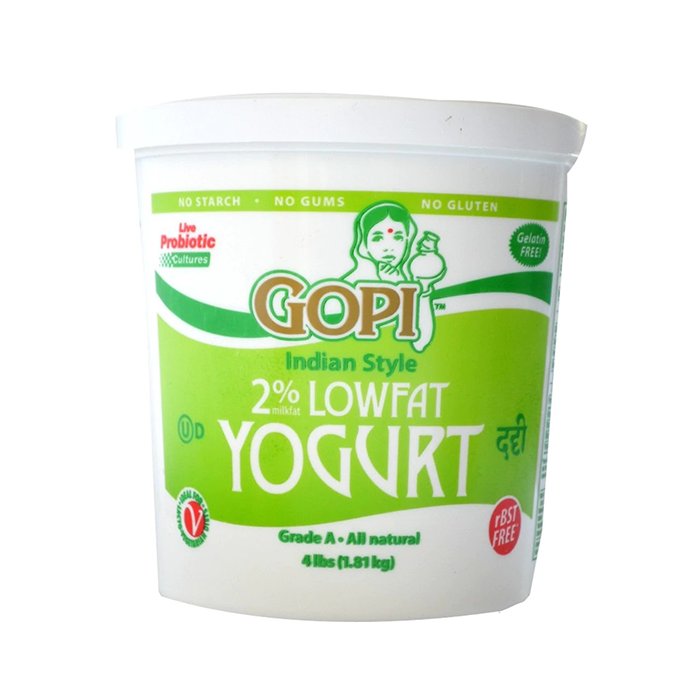 Gopi - 2% Lowfat Yogurt 4 Lb