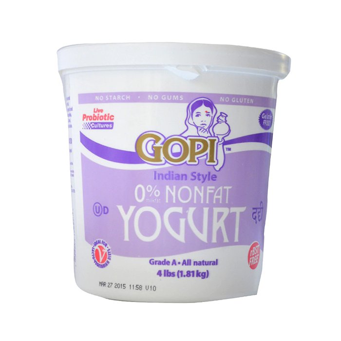Gopi - Non Fat Yogurt 4 Lb