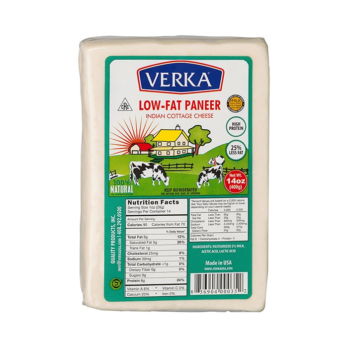 Verka - Low Fat Paneer 14 Oz