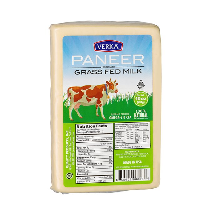 Verka - Paneer Grass Fed Milk 10 Oz