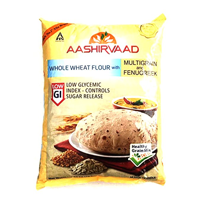 Aashirvaad - Low GI Multigrain Fenugreek Flour Atta 10 Lb