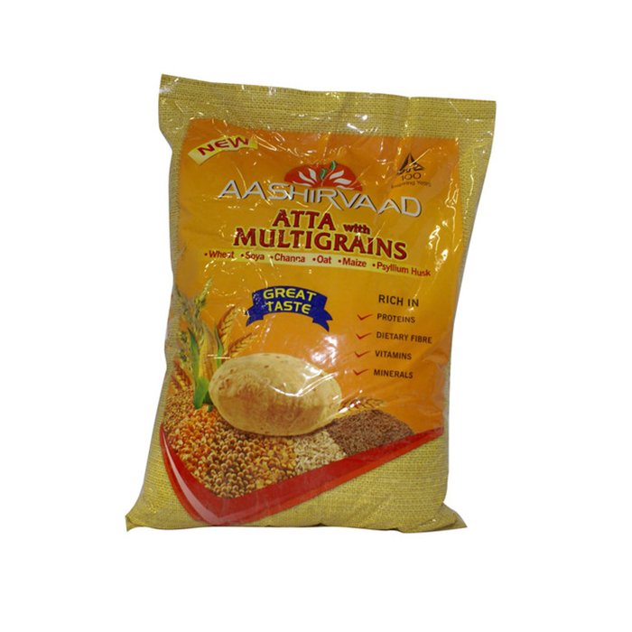 Aashirvaad - Multigrain Whole Wheat Flour Atta 20 Lb