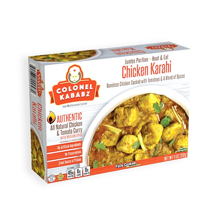 Colonel Kababz - Halal Boneless Chicken Karahi 312 Gm