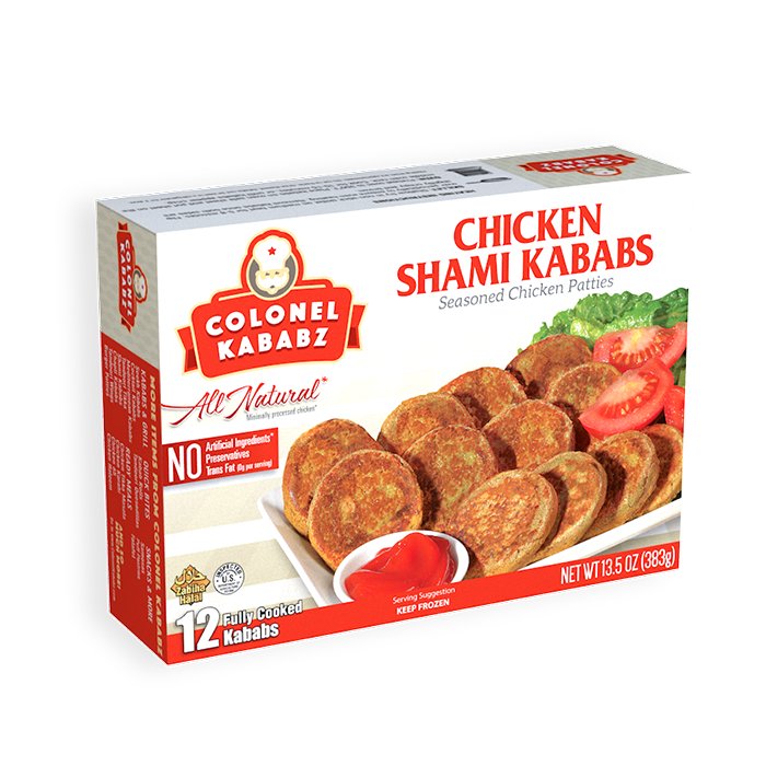 Colonel Kababz - Halal Chicken Shami Kababs 383 Gm