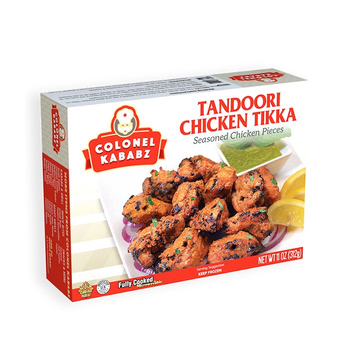 Colonel Kebabz - Halal Tandoori Chicken Tikka 312 Gm