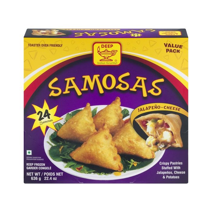 Deep - Samosas Jalapeno Cheese 636 Gm