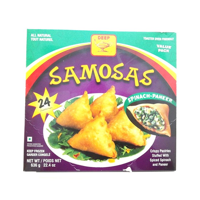 Deep - Samosas Spinach Paneer 636 Gm