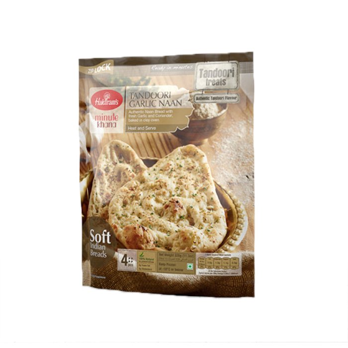 Haldiram - Tandoori Garlic Naan 400 Gm