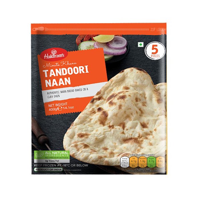 Haldiram - Tandoori Naan 400 Gm