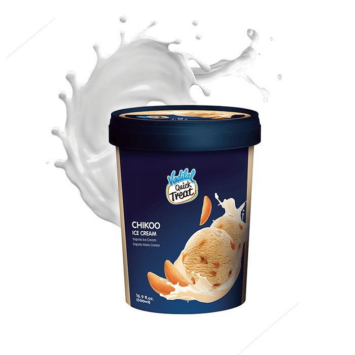 Vadilal - Chikoo Icecream 500 Ml