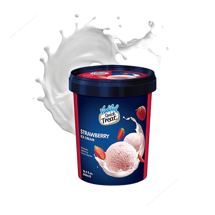 Vadilal - Strawberry Icecream 1 Lt