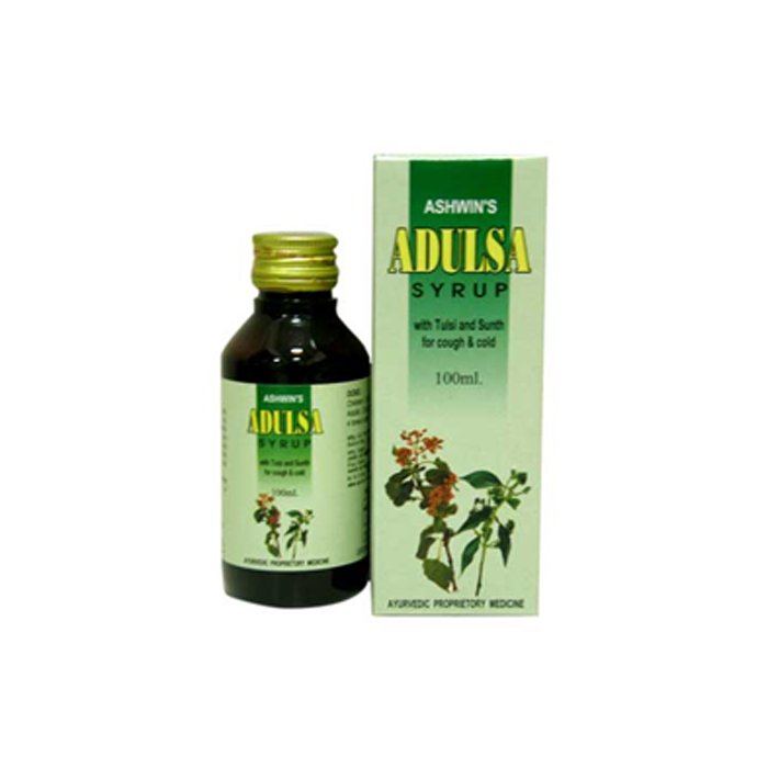 Ashwin - Adulsa Syrup 100 Ml