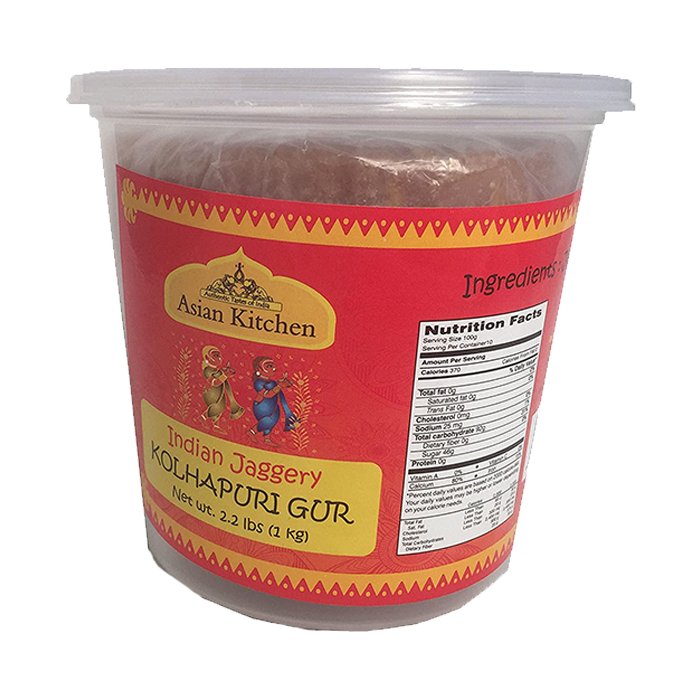 Asian Kitchen - Indian Kolhapur Jaggery Gur 1 Kg