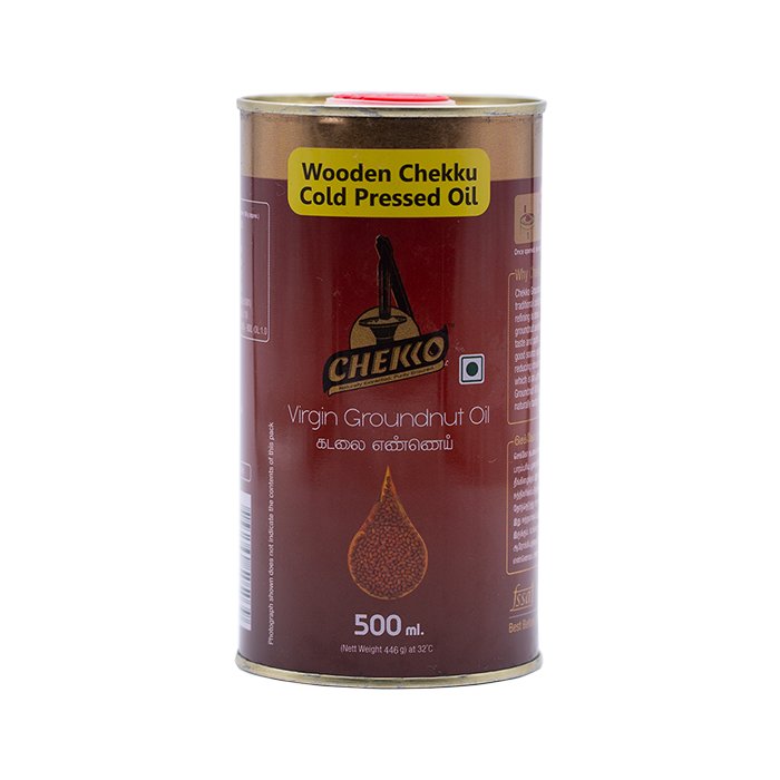 Chekko - Virgin Groundnut Oil Cold Pressed 500 Ml