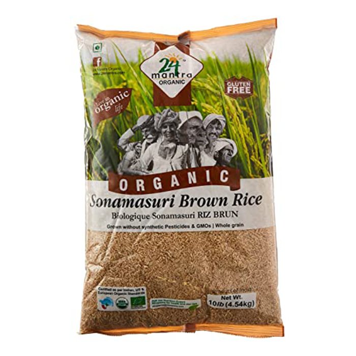 24 Mantra - Org Brown Sona Masoori Rice 10 Lb