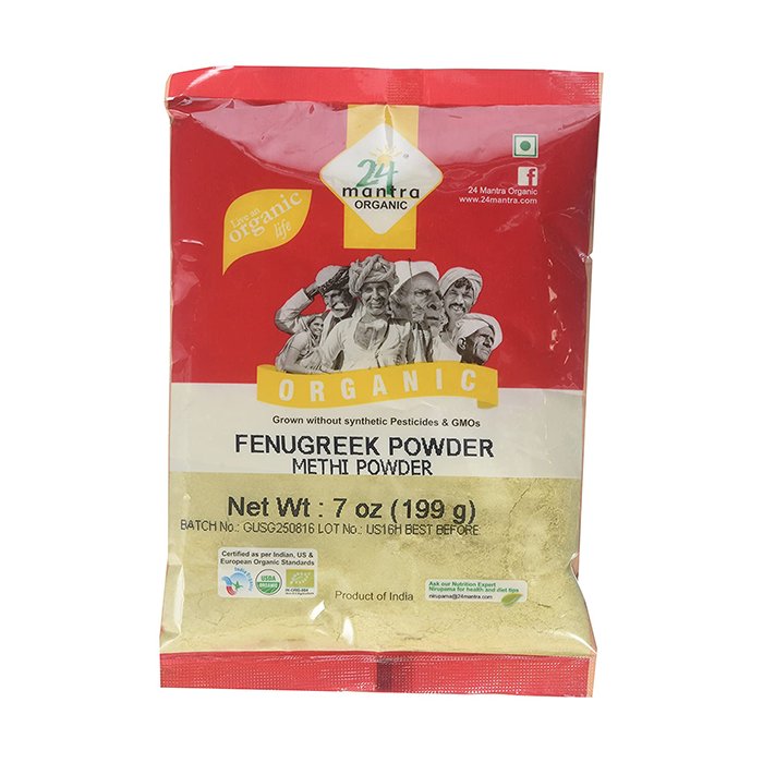 24 Mantra - Fenugreek Powder Methi 7 Oz 200 Gm