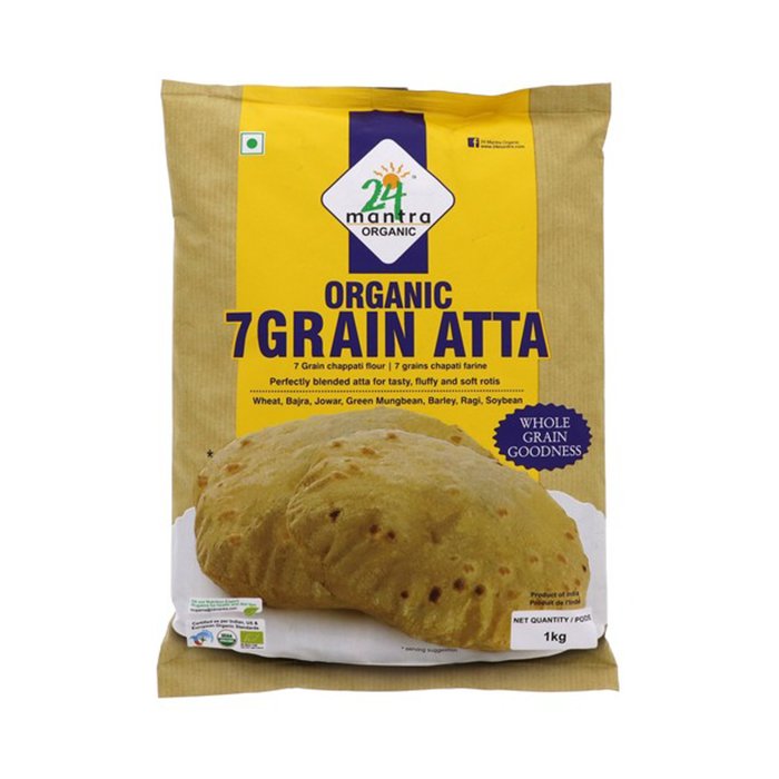 24 Mantra - Org 7 Grain Atta Flour  2.2 Lb
