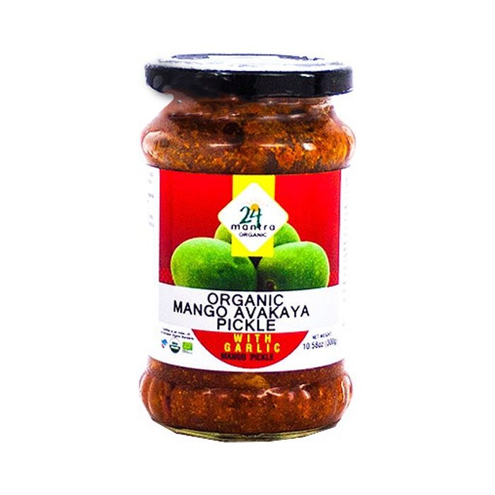 24 Mantra - Org Mango Avakaya with garlic 300 Gm