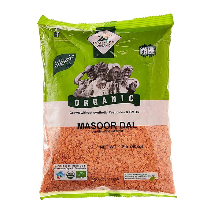 24 Mantra - Org Masoor Dal 2 Lb 