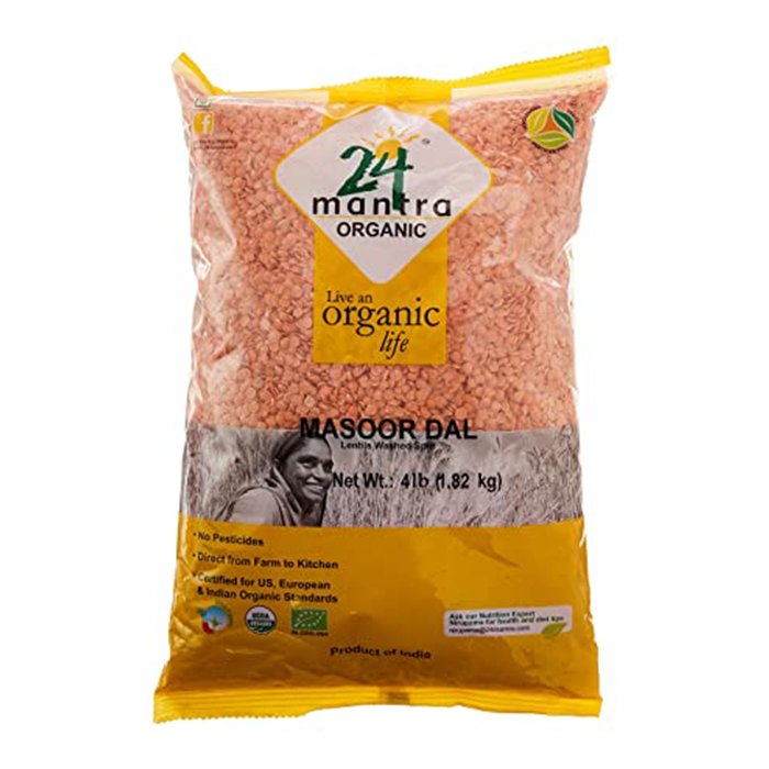 24 Mantra - Org Masoor Dal 4 Lb 