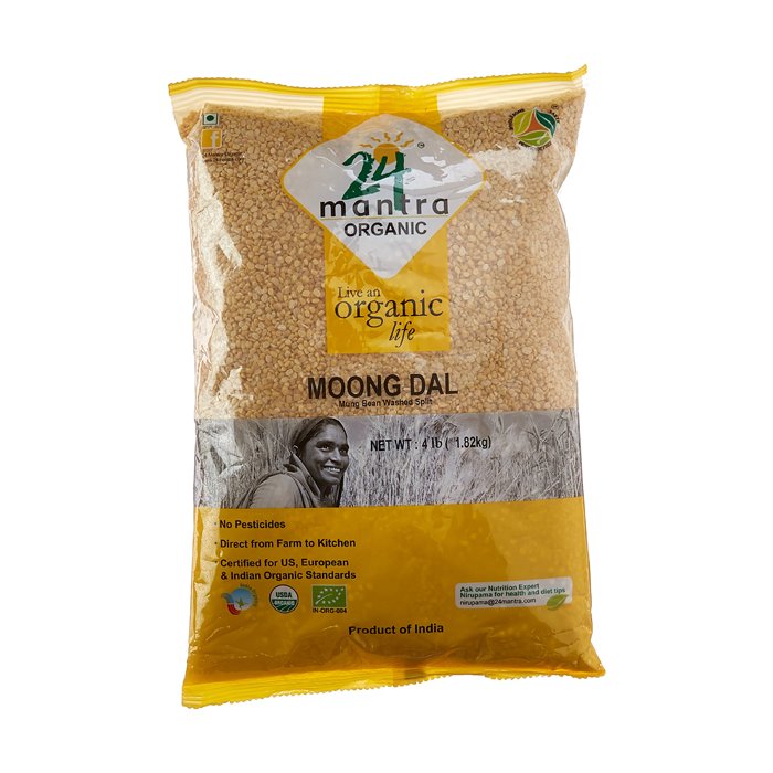 24 Mantra - Org Moong Dal 4 Lb 