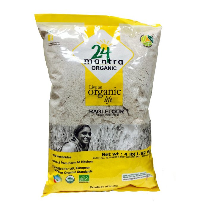 24 Mantra - Org Ragi Flour 4 Lb