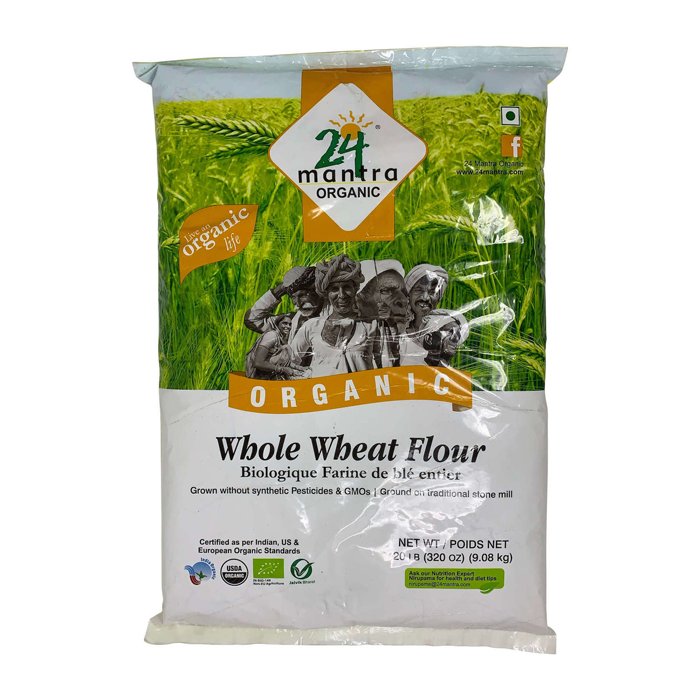 24 Mantra - Org Wheat Atta Flour 20 Lb