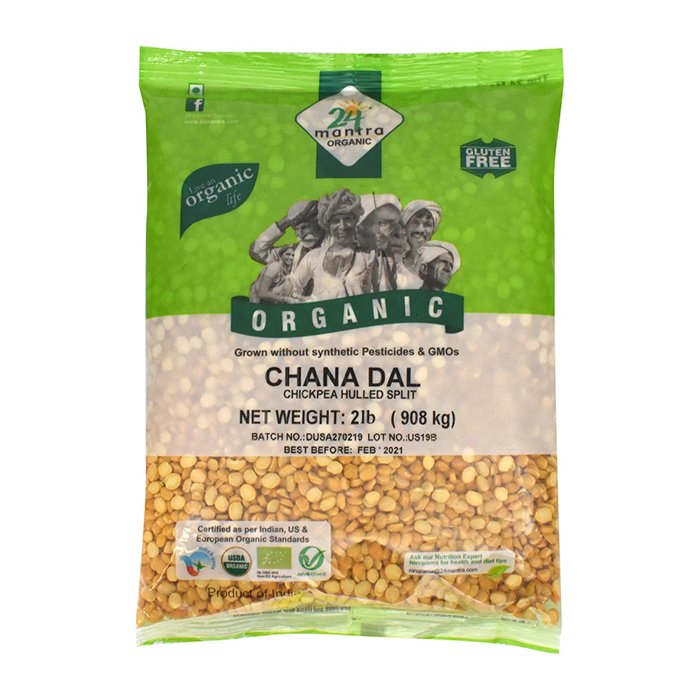 24 Mantra - Org Roasted Chana Dalia 2 Lb