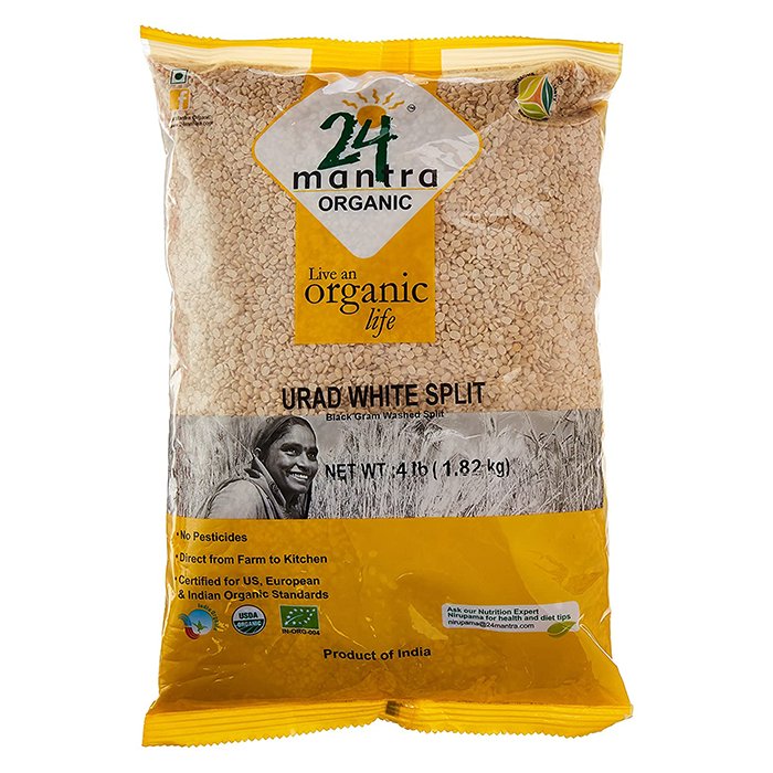 24 Mantra - Urad White Split Washed 4 Lb