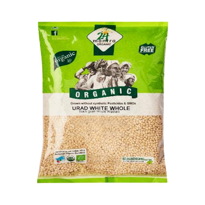24 Mantra - Urad White Whole Org 4 Lb