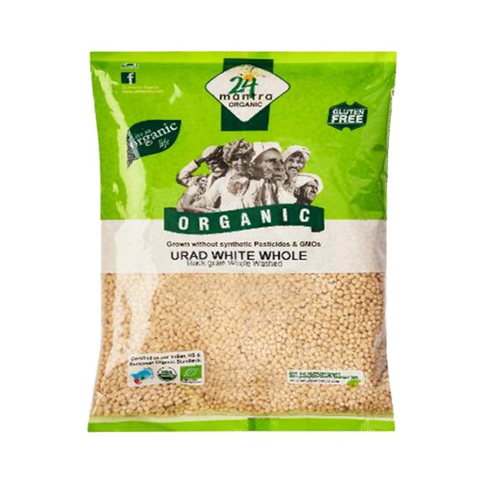 24 Mantra - Urad White Whole Org 4 Lb