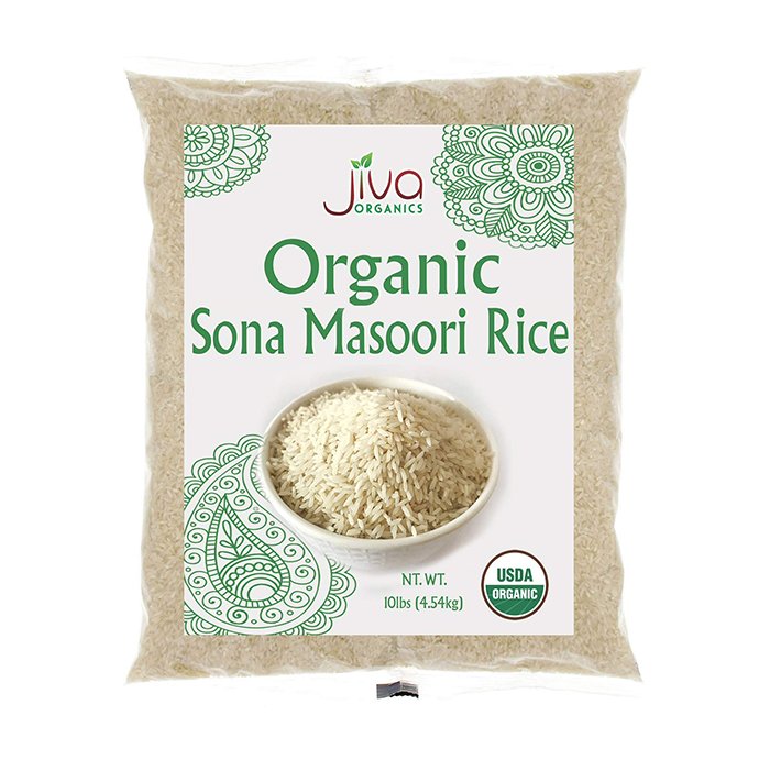 Jiva - Handpound Sona Masuri Rice 10 Lb