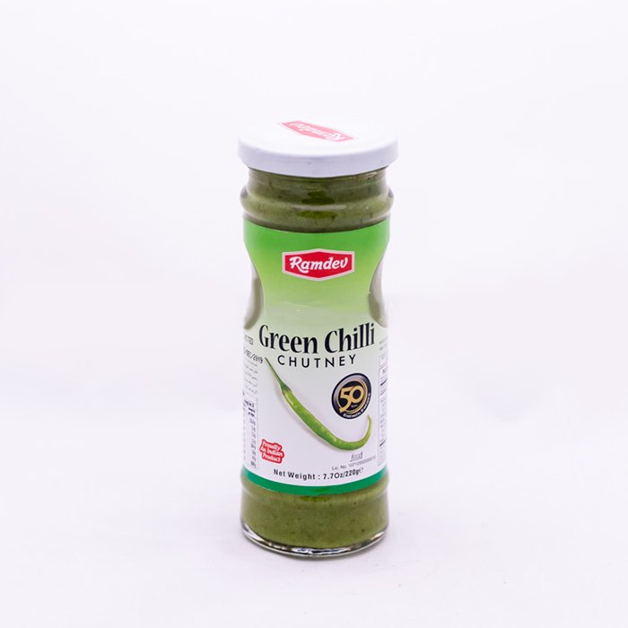 Ramdev - Green Chilli Chutney 220 Gm