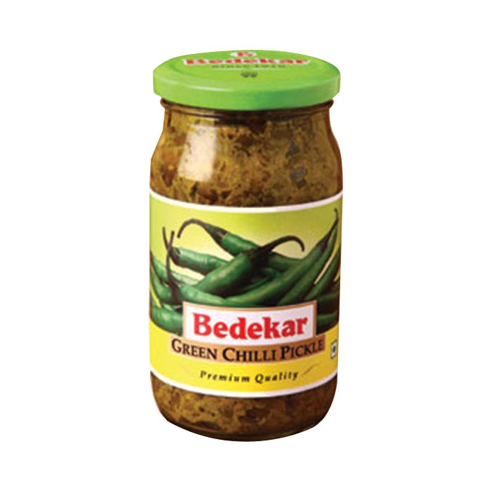 Bedekar - Green Chilli Pickle 400 Gm