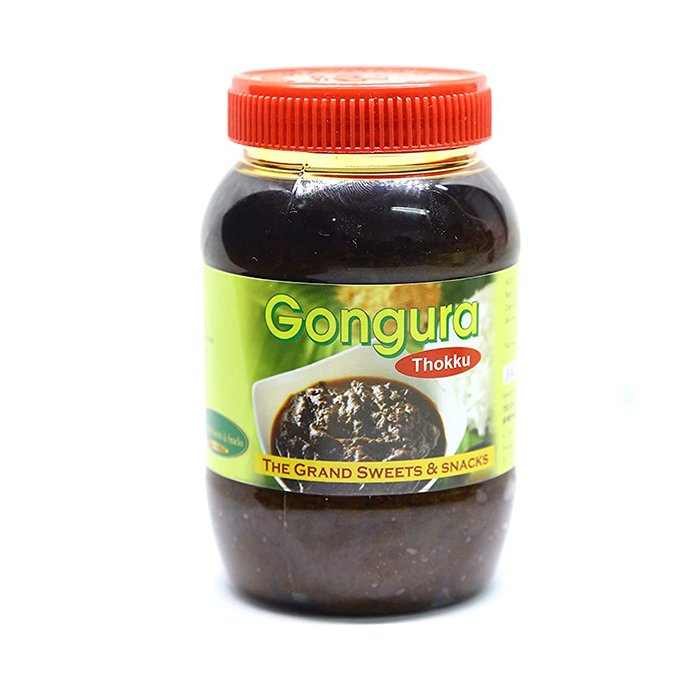 Grand Sweets - Gongura Thokku Pickle 400 Gm