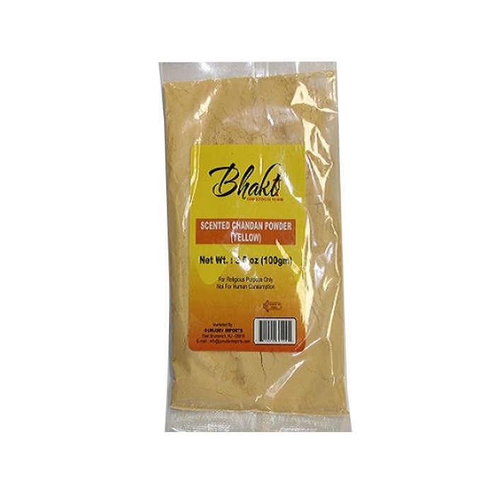 Bhakti - Chandan Powder 100 Gm Yellow