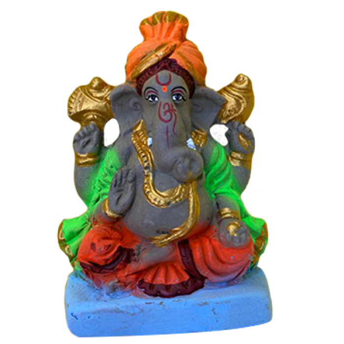 Ganesh Idol Clay water Immersible 4"