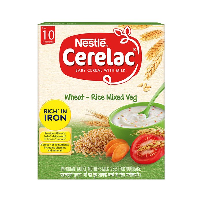 Nestle Cerelac WheatRiceMixveg 400 Gm